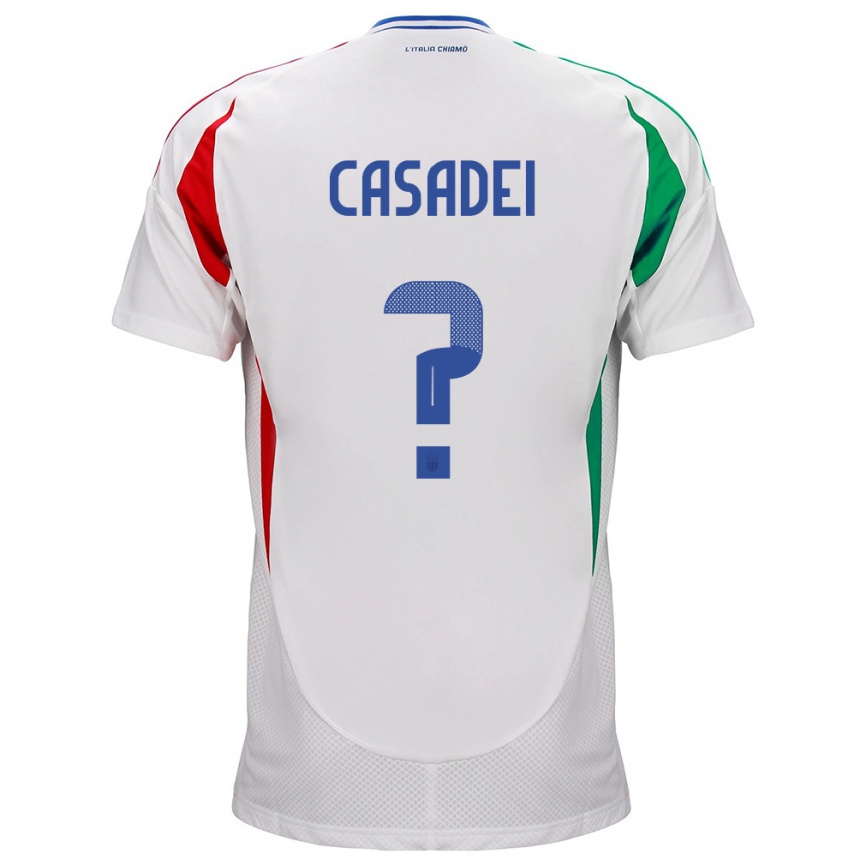 Men Football Italy Cesare Casadei #0 White Away Jersey 24-26 T-Shirt Australia