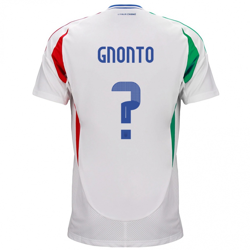 Men Football Italy Wilfried Gnonto #0 White Away Jersey 24-26 T-Shirt Australia