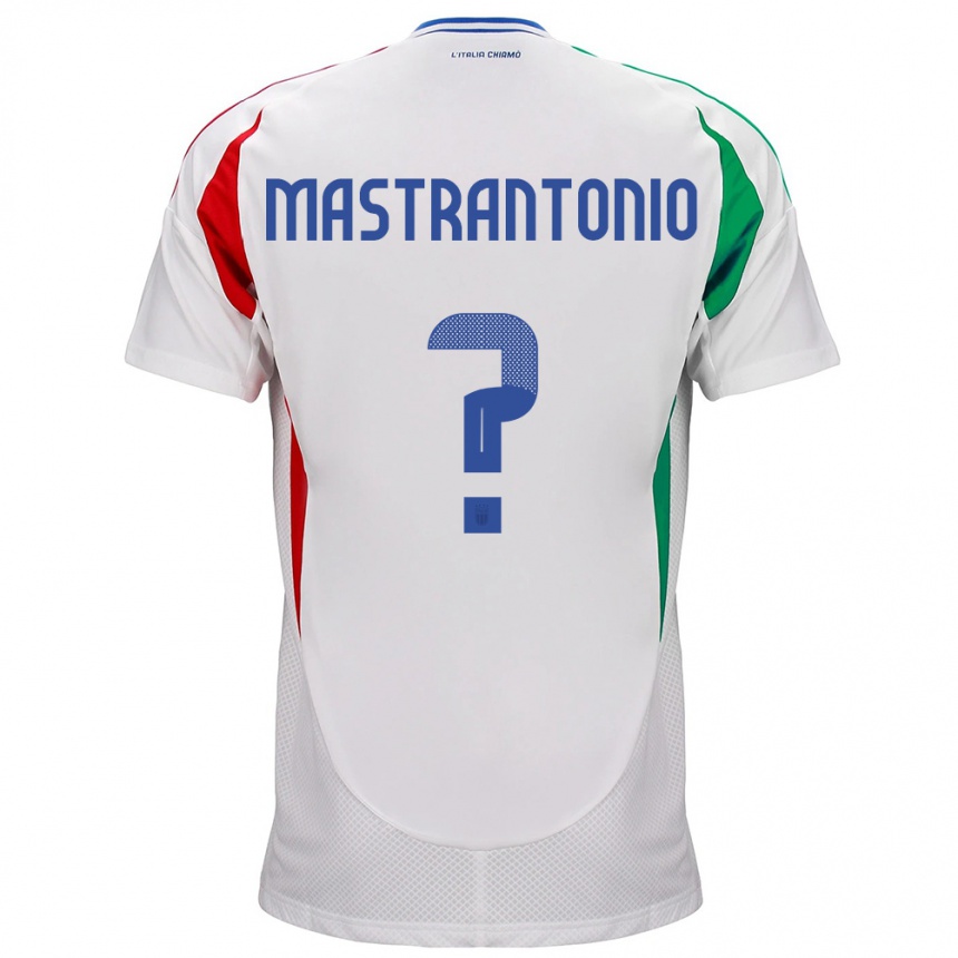 Men Football Italy Davide Mastrantonio #0 White Away Jersey 24-26 T-Shirt Australia