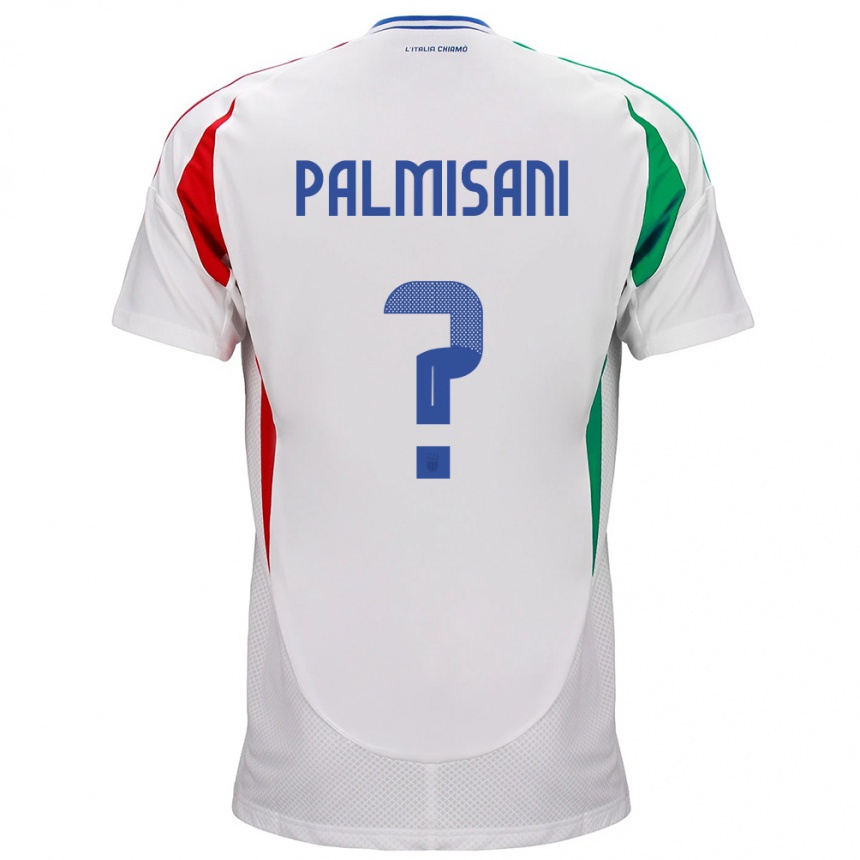 Men Football Italy Lorenzo Palmisani #0 White Away Jersey 24-26 T-Shirt Australia