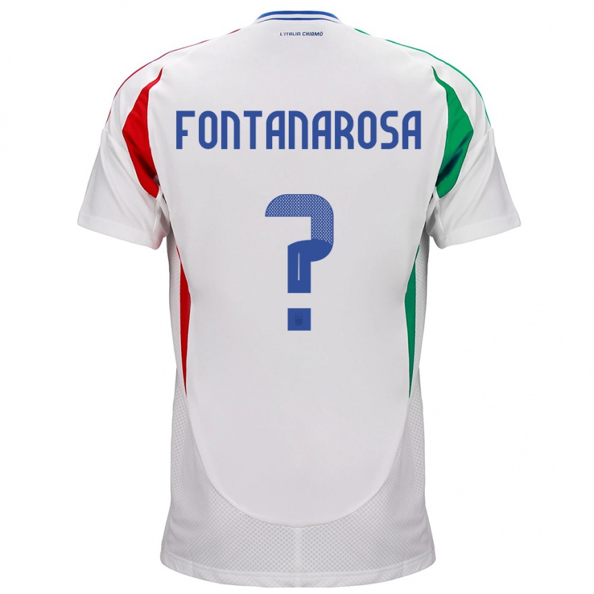 Men Football Italy Alessandro Fontanarosa #0 White Away Jersey 24-26 T-Shirt Australia