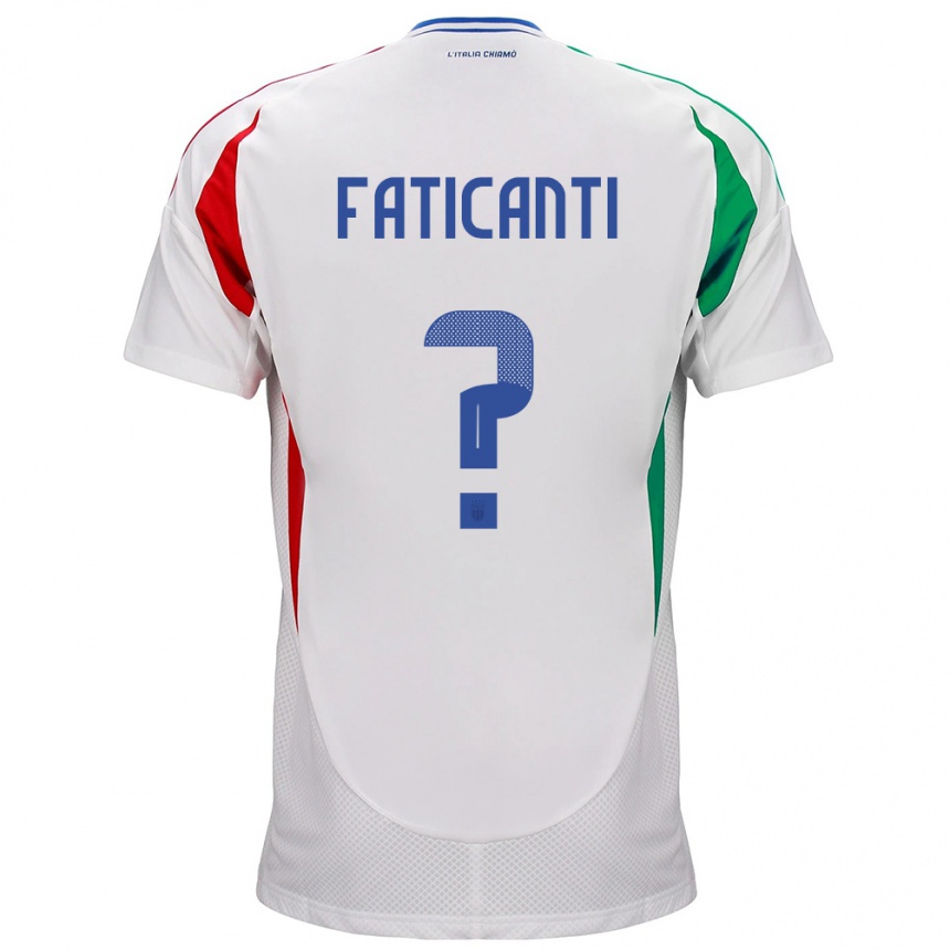 Men Football Italy Giacomo Faticanti #0 White Away Jersey 24-26 T-Shirt Australia