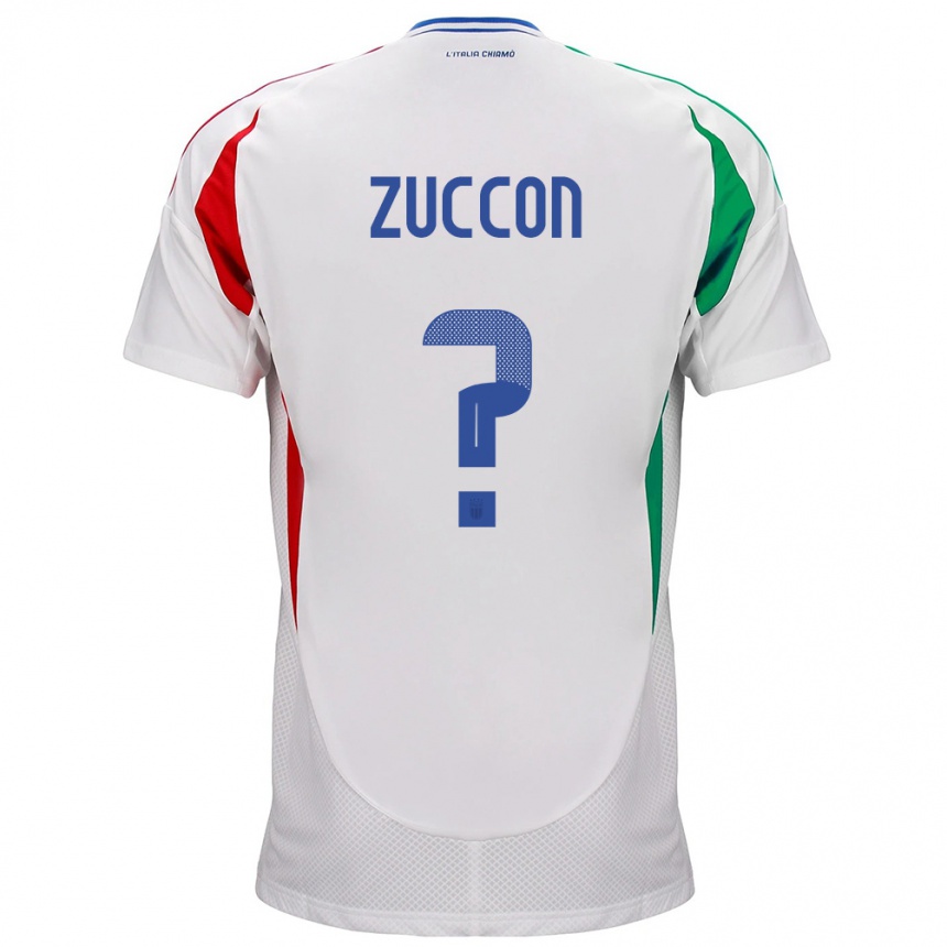 Men Football Italy Federico Zuccon #0 White Away Jersey 24-26 T-Shirt Australia