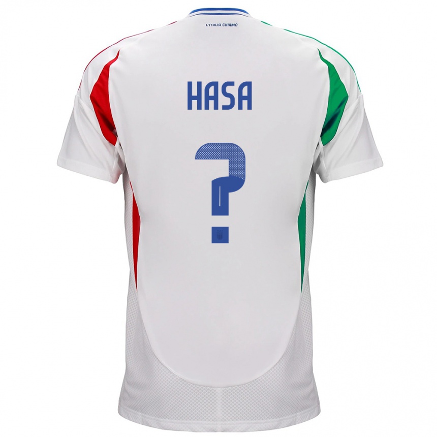 Men Football Italy Luis Hasa #0 White Away Jersey 24-26 T-Shirt Australia