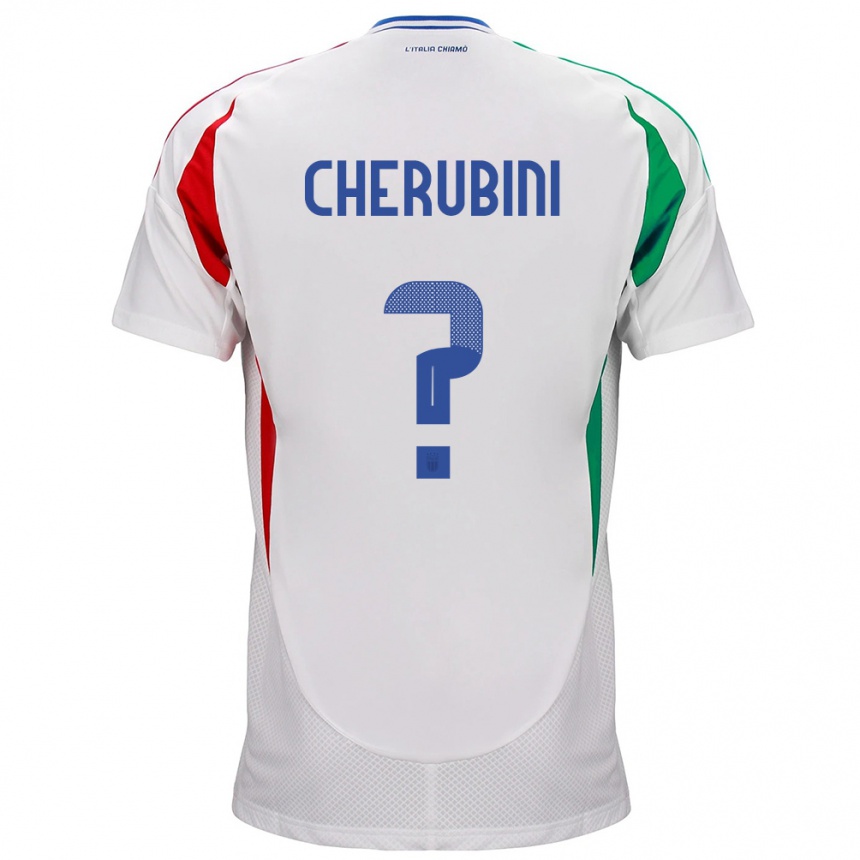 Men Football Italy Luigi Cherubini #0 White Away Jersey 24-26 T-Shirt Australia