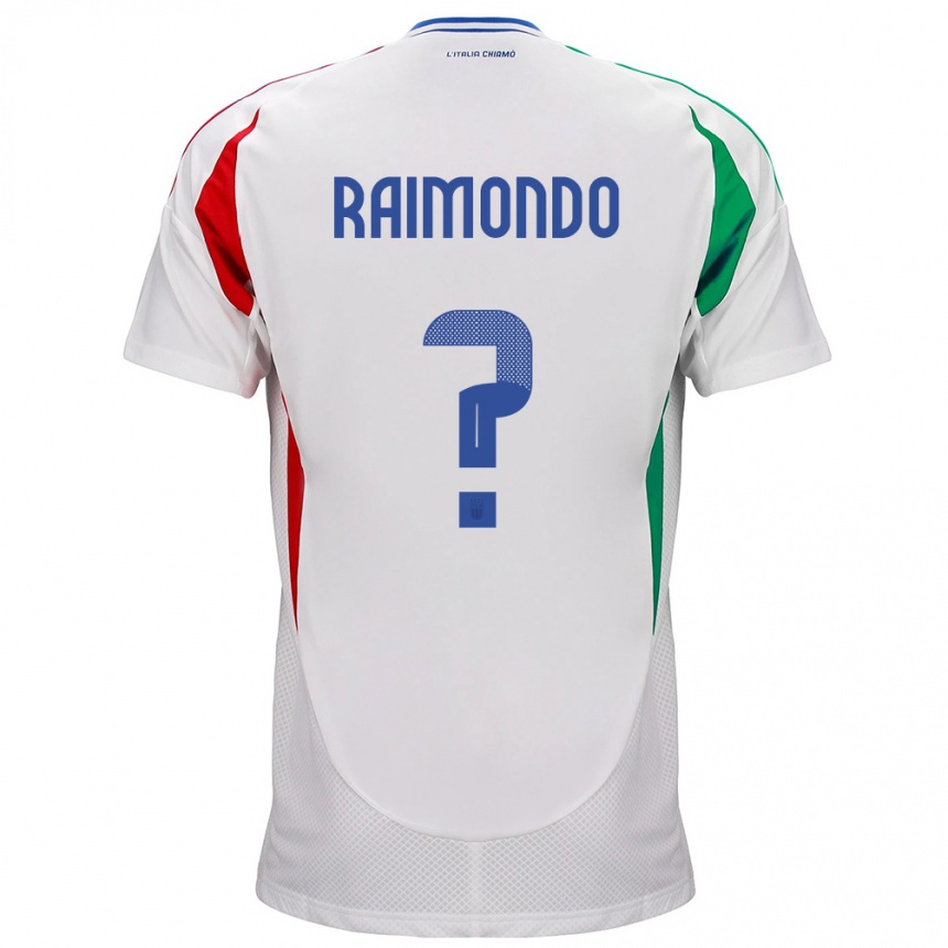 Men Football Italy Antonio Raimondo #0 White Away Jersey 24-26 T-Shirt Australia