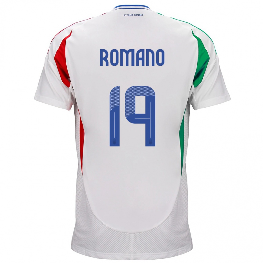 Men Football Italy Marco Romano #19 White Away Jersey 24-26 T-Shirt Australia