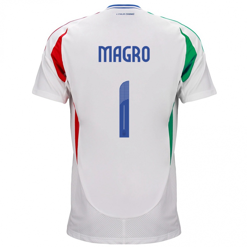 Men Football Italy Federico Magro #1 White Away Jersey 24-26 T-Shirt Australia