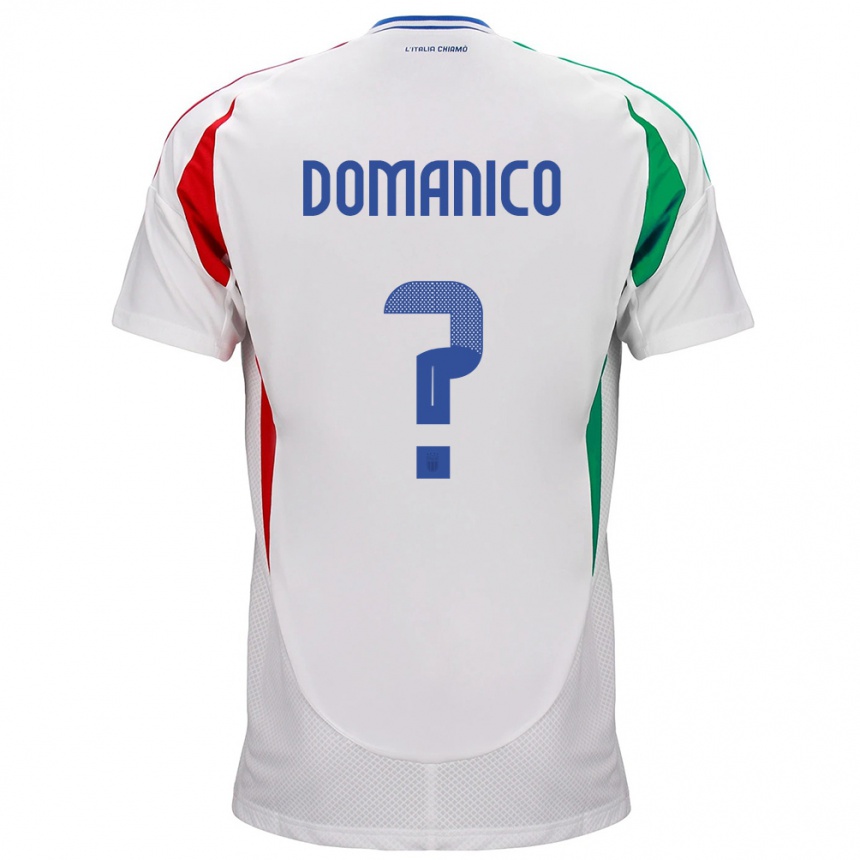 Men Football Italy Saverio Domanico #0 White Away Jersey 24-26 T-Shirt Australia