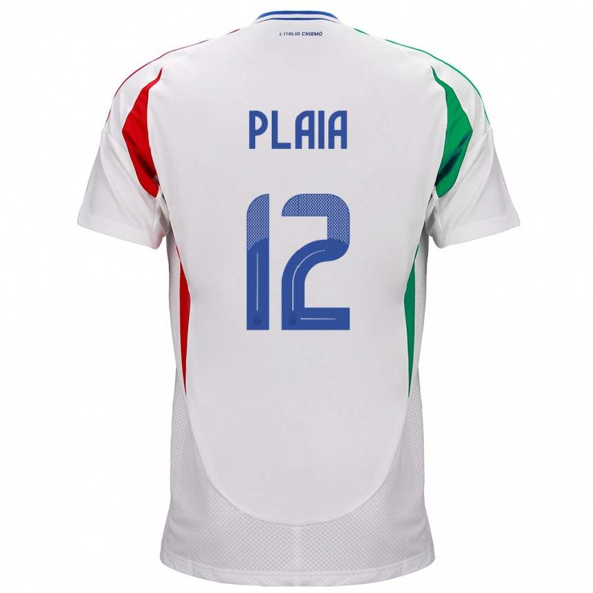 Men Football Italy Francesco Plaia #12 White Away Jersey 24-26 T-Shirt Australia