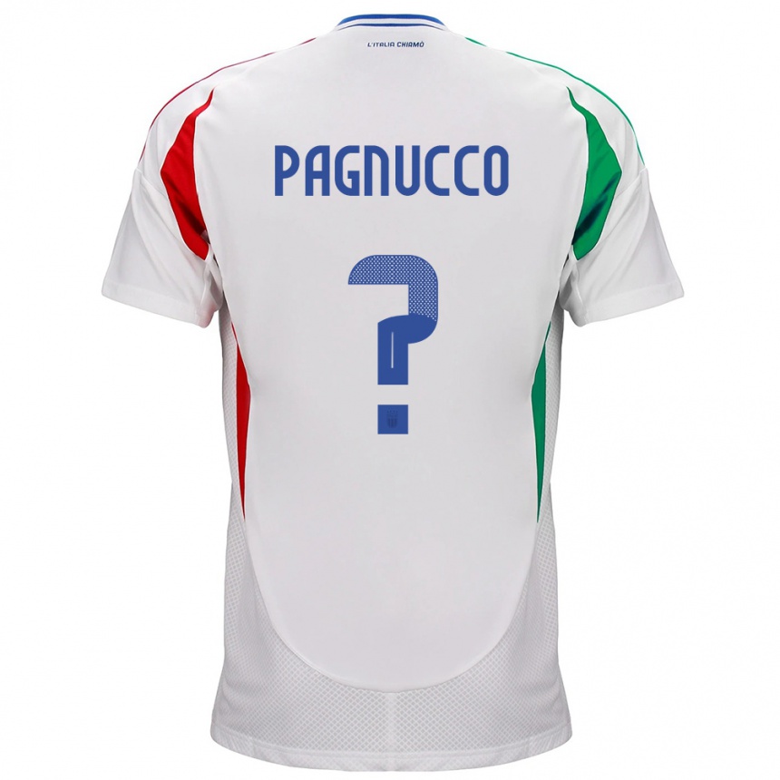 Men Football Italy Filippo Pagnucco #0 White Away Jersey 24-26 T-Shirt Australia