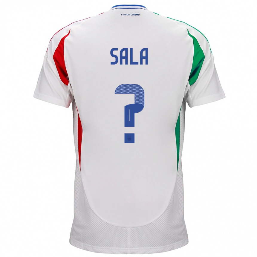 Men Football Italy Emanuele Sala #0 White Away Jersey 24-26 T-Shirt Australia