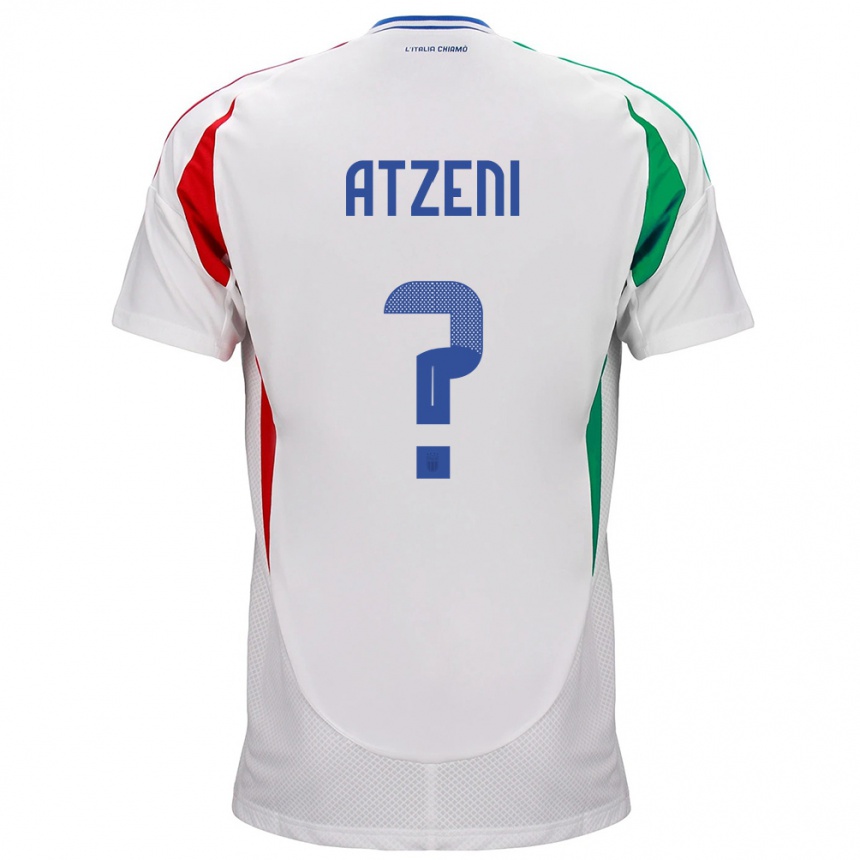 Men Football Italy Davide Atzeni #0 White Away Jersey 24-26 T-Shirt Australia