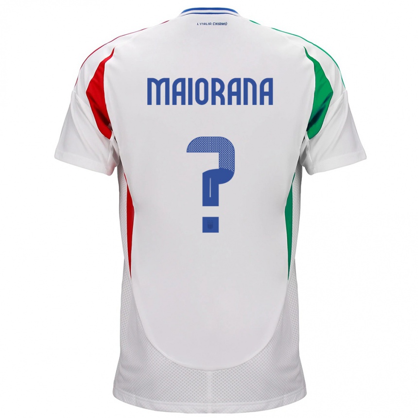 Men Football Italy Stefano Maiorana #0 White Away Jersey 24-26 T-Shirt Australia