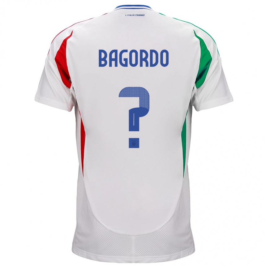 Men Football Italy Cristian Bagordo #0 White Away Jersey 24-26 T-Shirt Australia