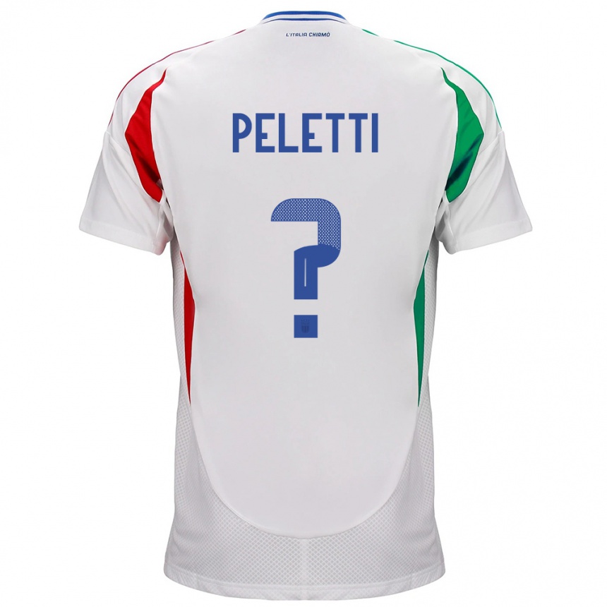 Men Football Italy Lamberto Peletti #0 White Away Jersey 24-26 T-Shirt Australia