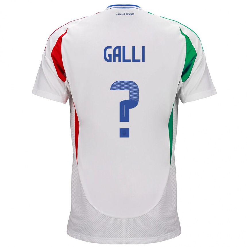 Men Football Italy Aurora Galli #0 White Away Jersey 24-26 T-Shirt Australia