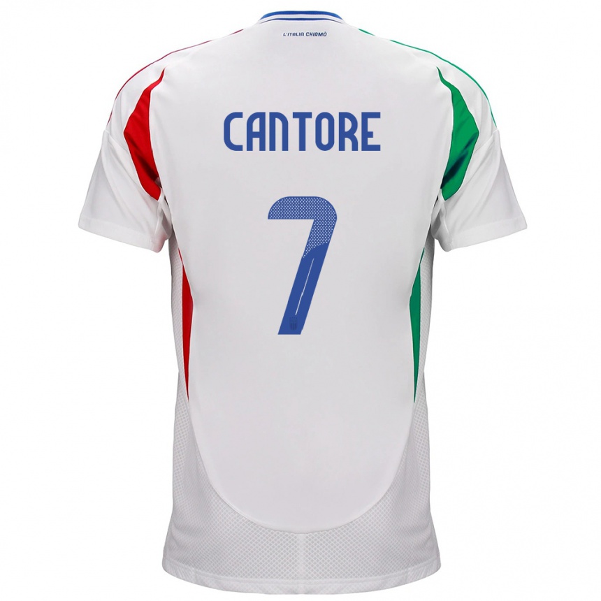 Men Football Italy Sofia Cantore #7 White Away Jersey 24-26 T-Shirt Australia