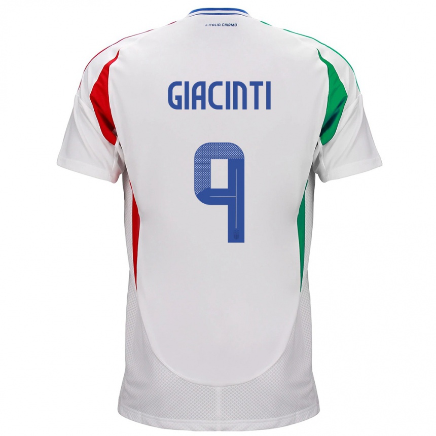 Men Football Italy Valentina Giacinti #9 White Away Jersey 24-26 T-Shirt Australia