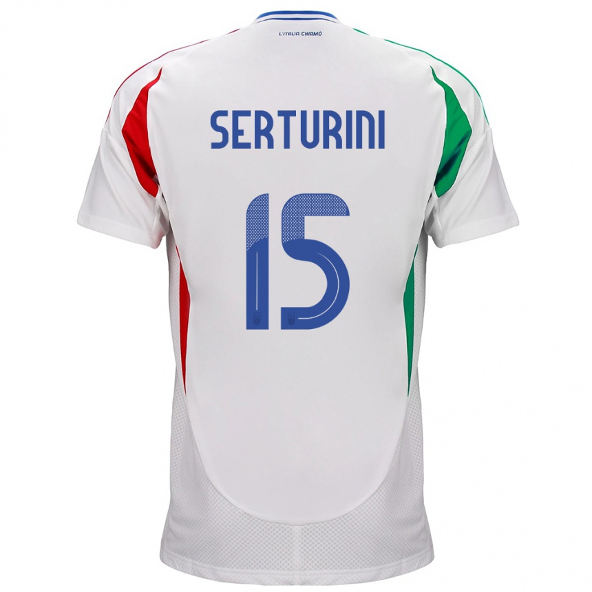 Men Football Italy Annamaria Serturini #15 White Away Jersey 24-26 T-Shirt Australia