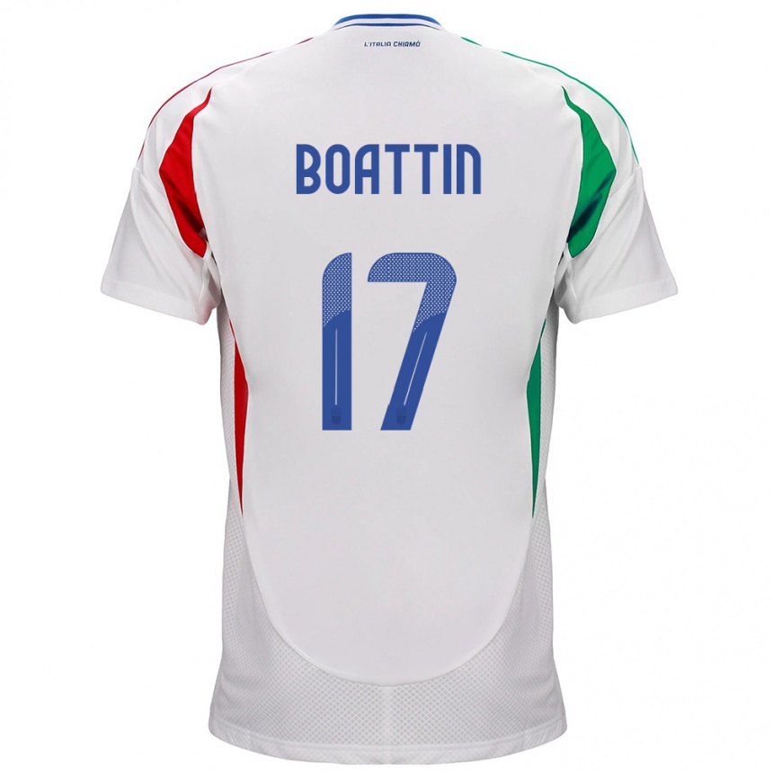 Men Football Italy Lisa Boattin #17 White Away Jersey 24-26 T-Shirt Australia