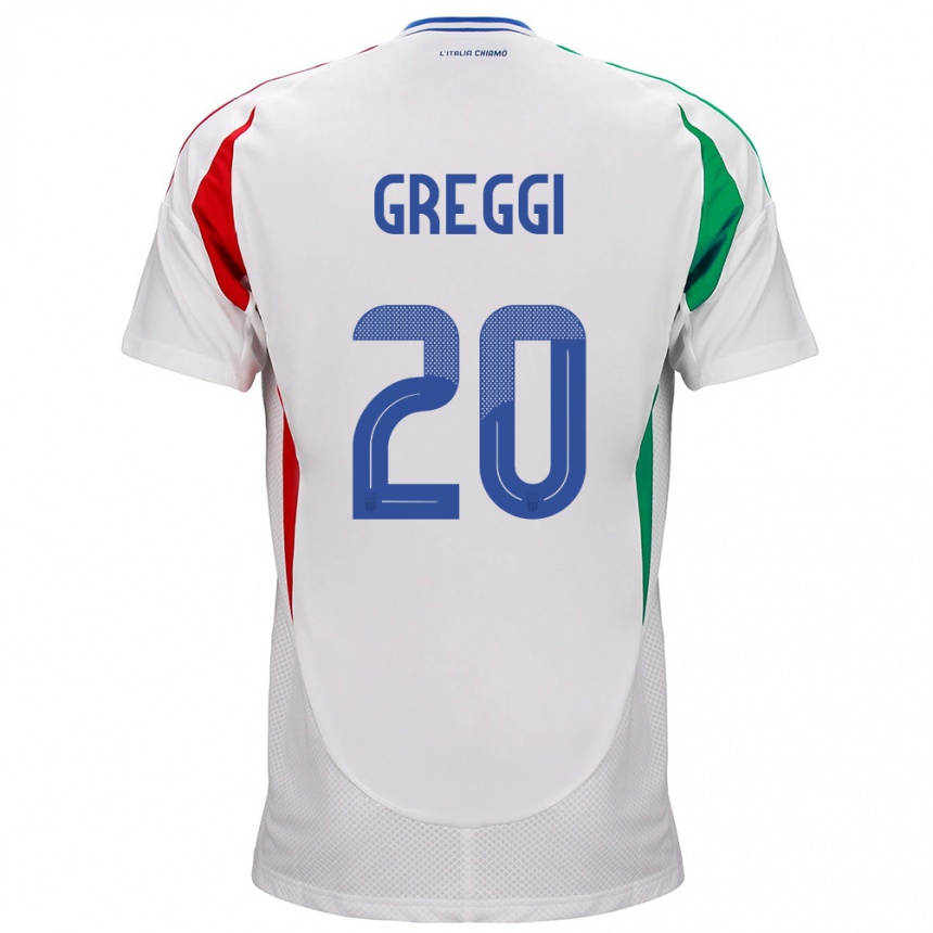 Men Football Italy Giada Greggi #20 White Away Jersey 24-26 T-Shirt Australia