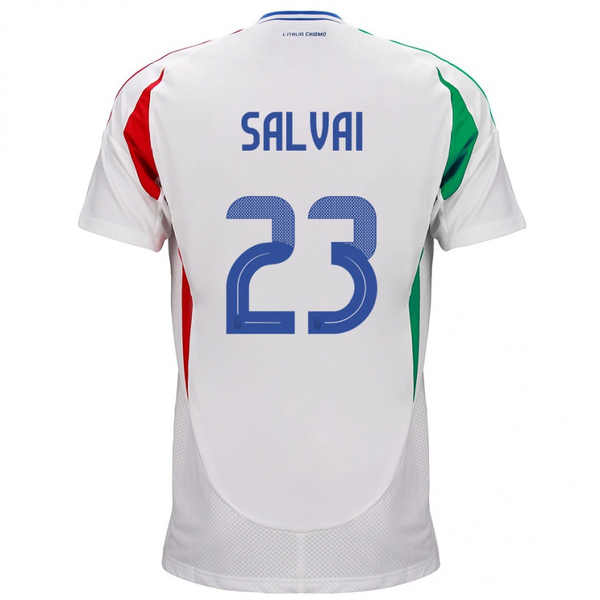 Men Football Italy Cecilia Salvai #23 White Away Jersey 24-26 T-Shirt Australia