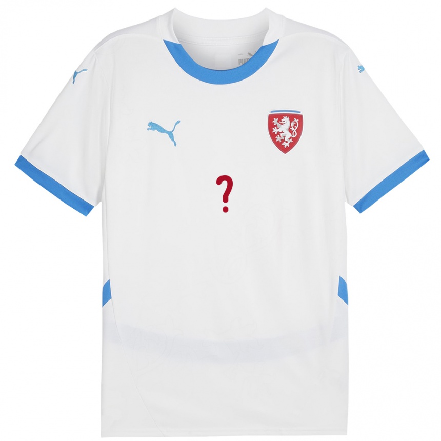 Men Football Czech Republic Your Name #0 White Away Jersey 24-26 T-Shirt Australia