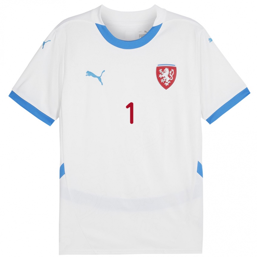 Men Football Czech Republic Pedro Antonio Rodriguez #1 White Away Jersey 24-26 T-Shirt Australia