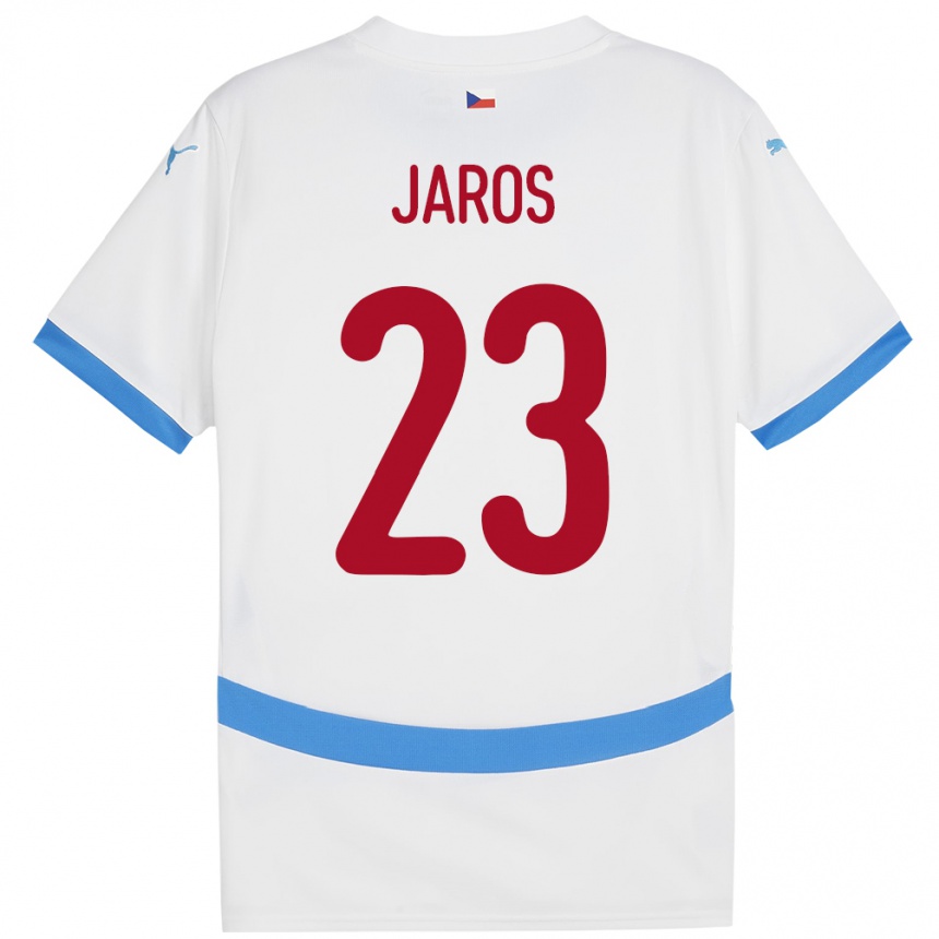 Men Football Czech Republic Vitezslav Jaros #23 White Away Jersey 24-26 T-Shirt Australia