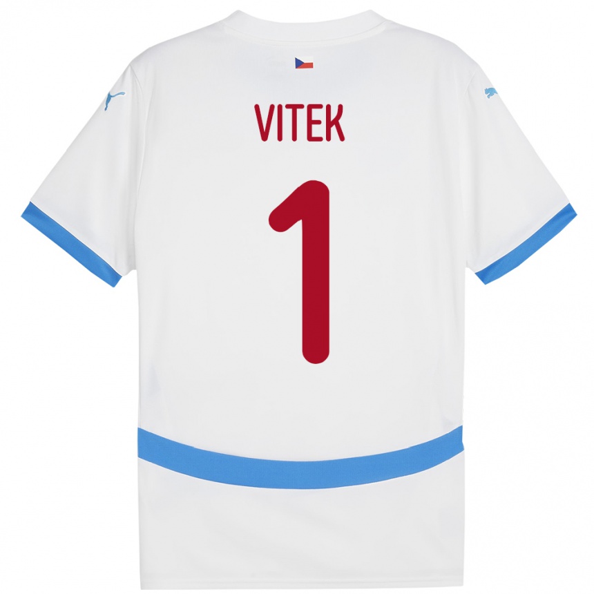 Men Football Czech Republic Radek Vitek #1 White Away Jersey 24-26 T-Shirt Australia