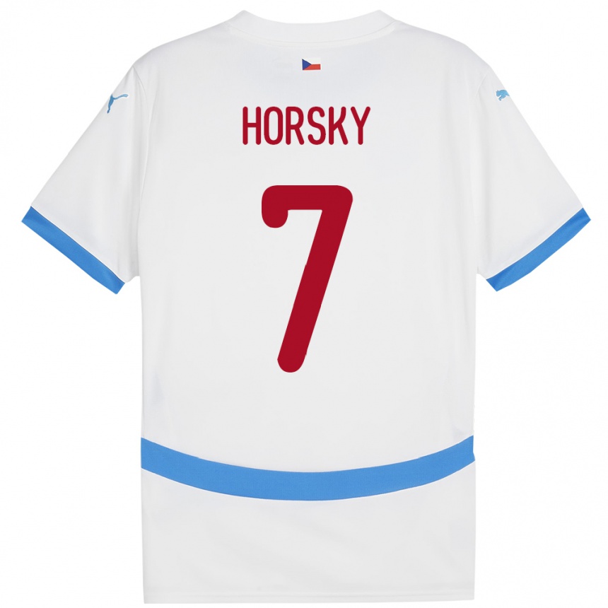 Men Football Czech Republic Filip Horsky #7 White Away Jersey 24-26 T-Shirt Australia