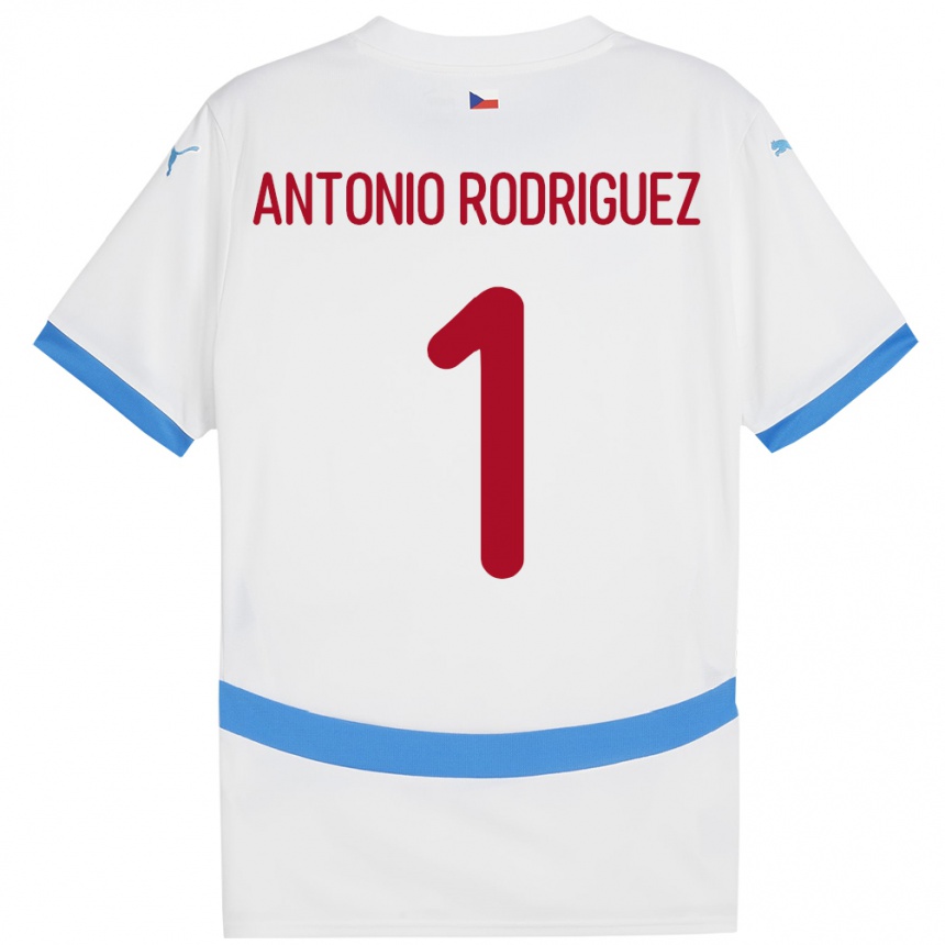 Men Football Czech Republic Pedro Antonio Rodriguez #1 White Away Jersey 24-26 T-Shirt Australia