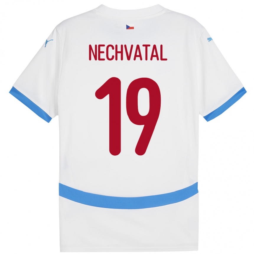 Men Football Czech Republic Matyas Nechvatal #19 White Away Jersey 24-26 T-Shirt Australia