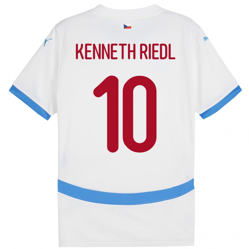 Men Football Czech Republic Victor Kenneth Riedl #10 White Away Jersey 24-26 T-Shirt Australia