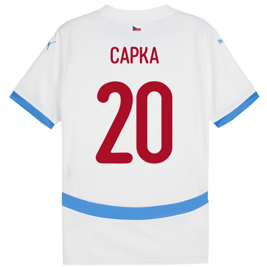 Men Football Czech Republic Filip Capka #20 White Away Jersey 24-26 T-Shirt Australia