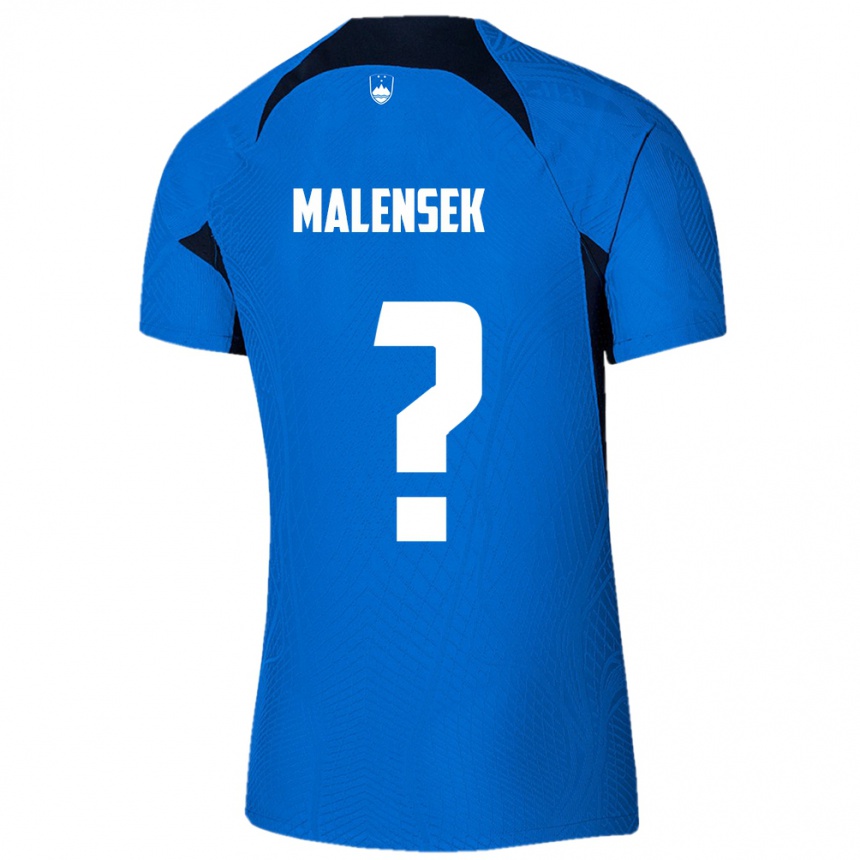 Men Football Slovenia Matej Malensek #0 Blue Away Jersey 24-26 T-Shirt Australia