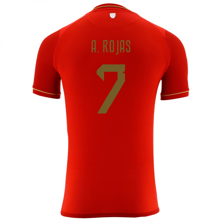 Men Football Bolivia Ana Paula Rojas #7 Red Away Jersey 24-26 T-Shirt Australia