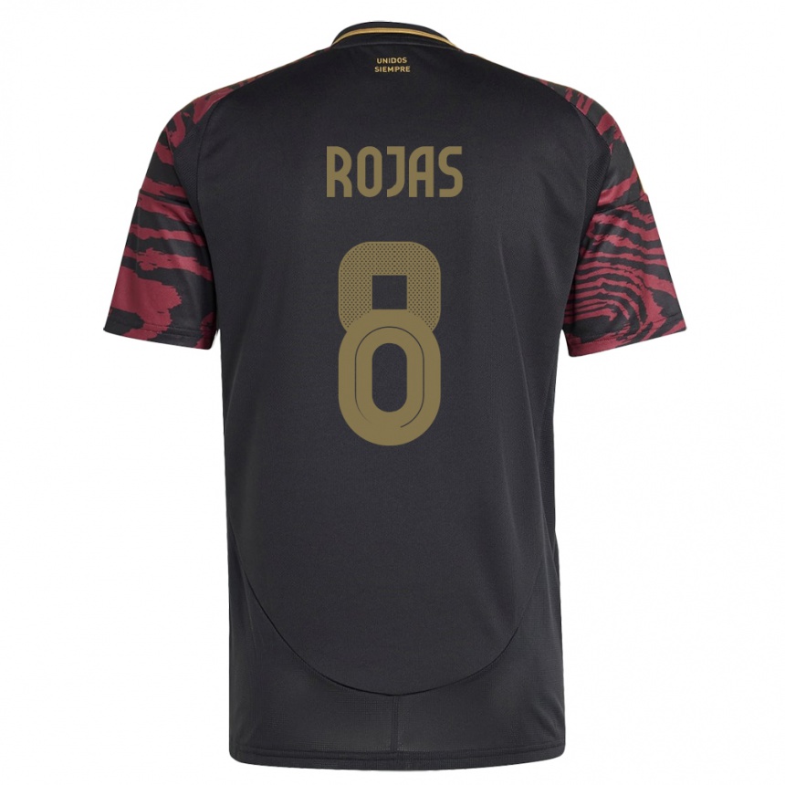 Men Football Peru Álvaro Rojas #8 Black Away Jersey 24-26 T-Shirt Australia