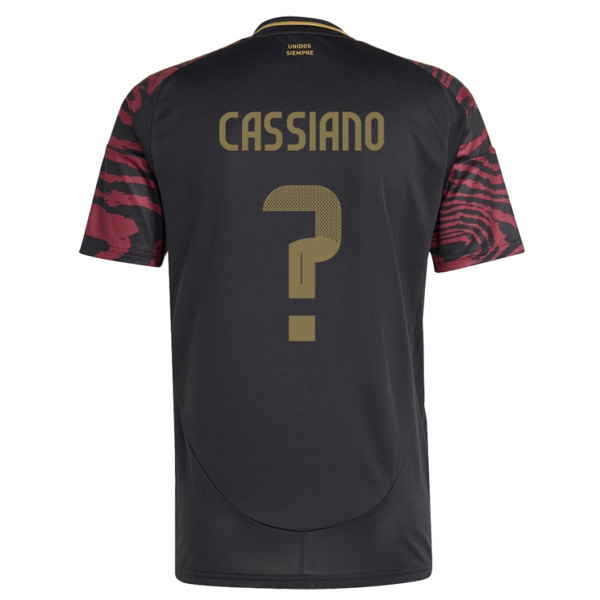 Men Football Peru Franshesko Cassiano #0 Black Away Jersey 24-26 T-Shirt Australia