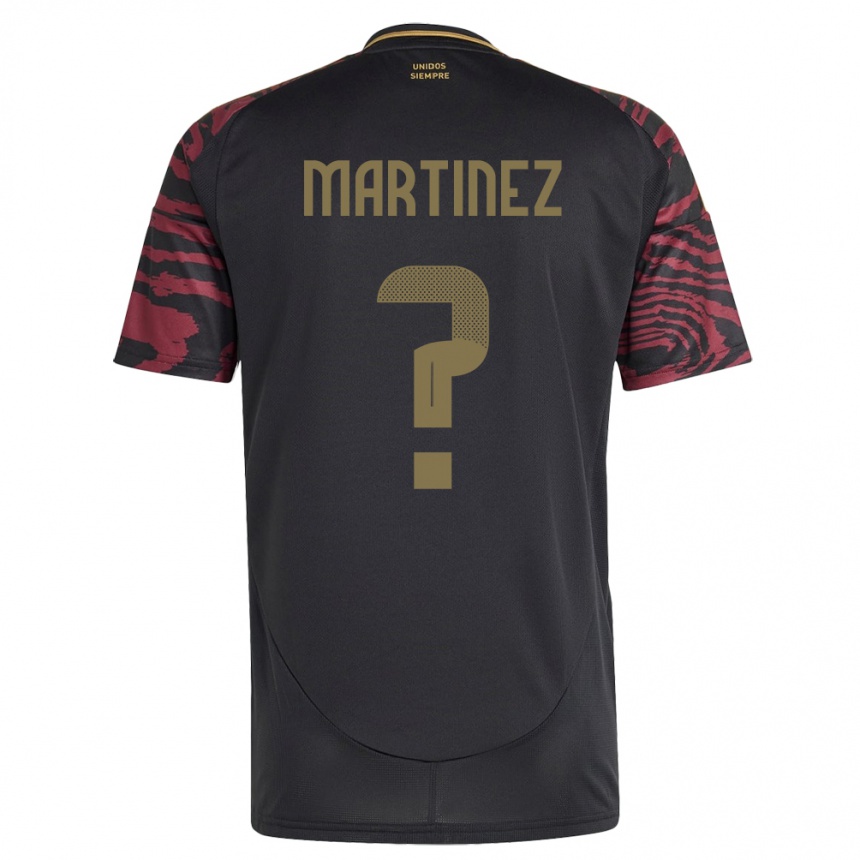 Men Football Peru Juan Martínez #0 Black Away Jersey 24-26 T-Shirt Australia