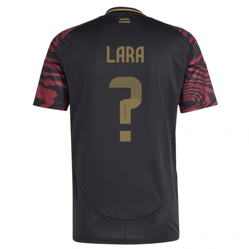 Men Football Peru Jean Lara #0 Black Away Jersey 24-26 T-Shirt Australia