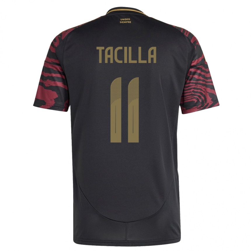 Men Football Peru Yomira Tacilla #11 Black Away Jersey 24-26 T-Shirt Australia