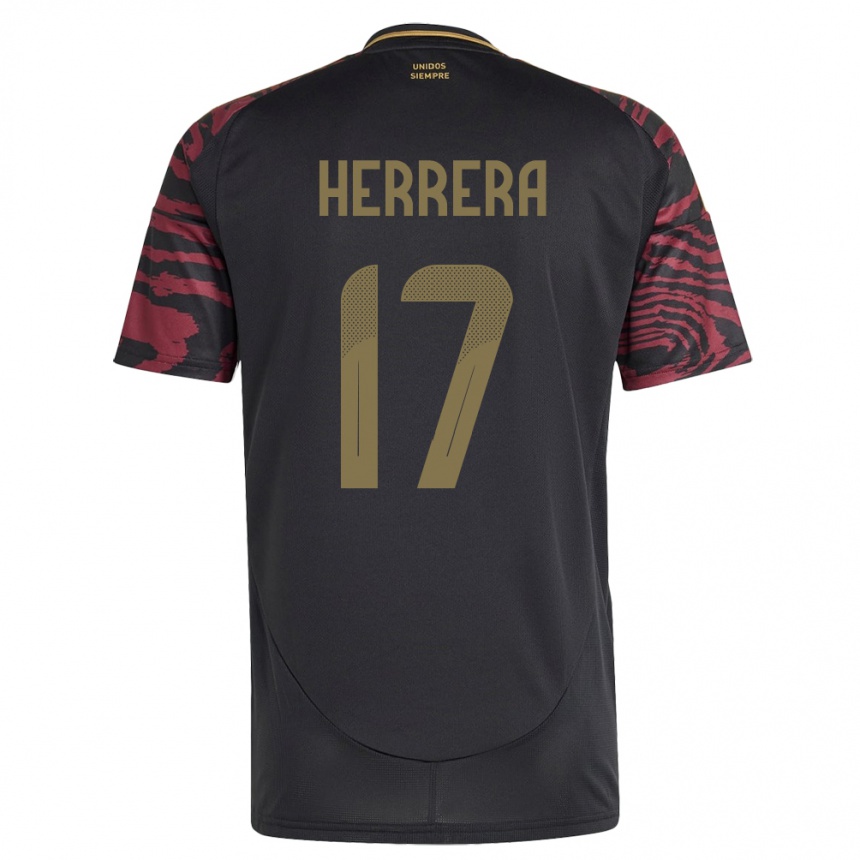 Men Football Peru Fabiola Herrera #17 Black Away Jersey 24-26 T-Shirt Australia