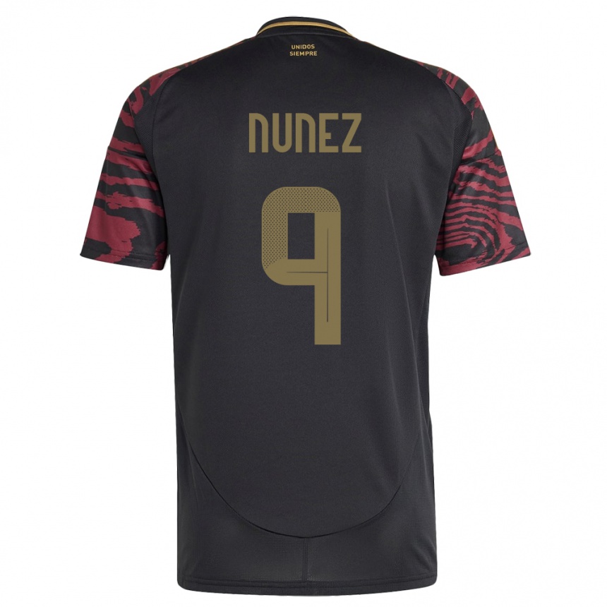 Men Football Peru Pierina Núñez #9 Black Away Jersey 24-26 T-Shirt Australia