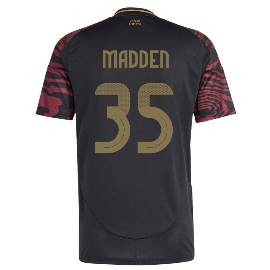 Men Football Peru Savannah Madden #35 Black Away Jersey 24-26 T-Shirt Australia