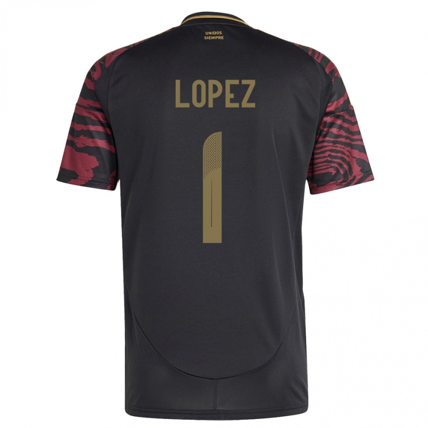 Men Football Peru Karla Lopez #1 Black Away Jersey 24-26 T-Shirt Australia