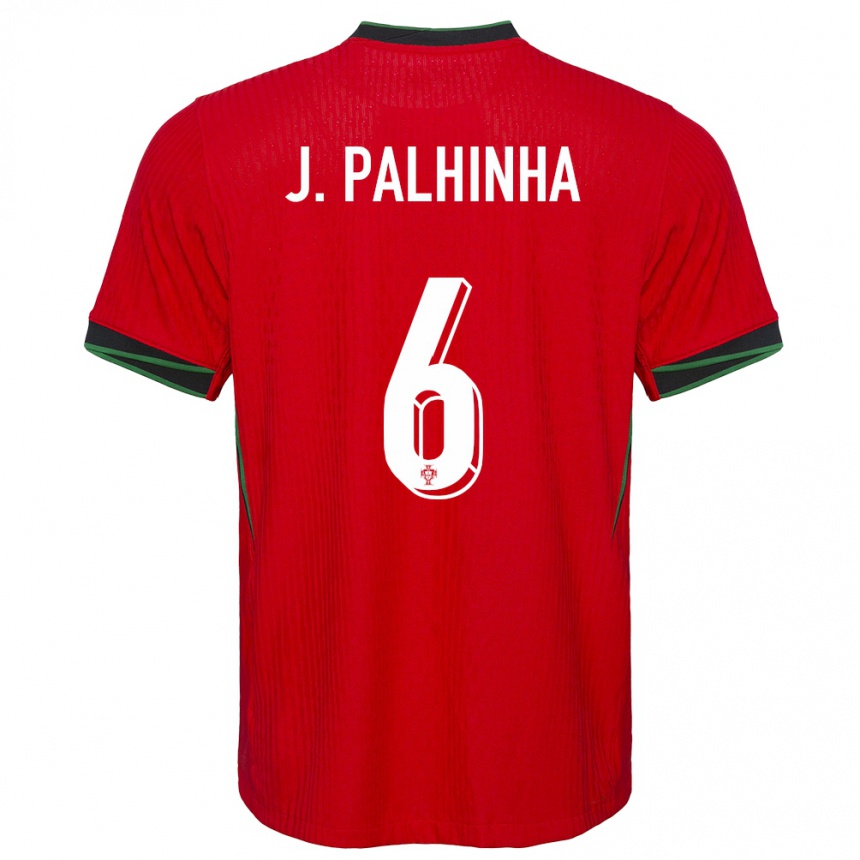 Women Football Portugal Joao Palhinha #6 Red Home Jersey 24-26 T-Shirt Australia