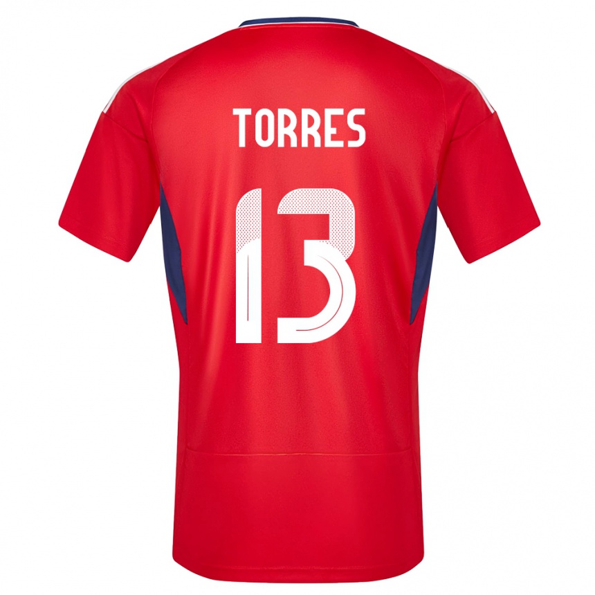 Women Football Costa Rica Gerson Torres #13 Red Home Jersey 24-26 T-Shirt Australia