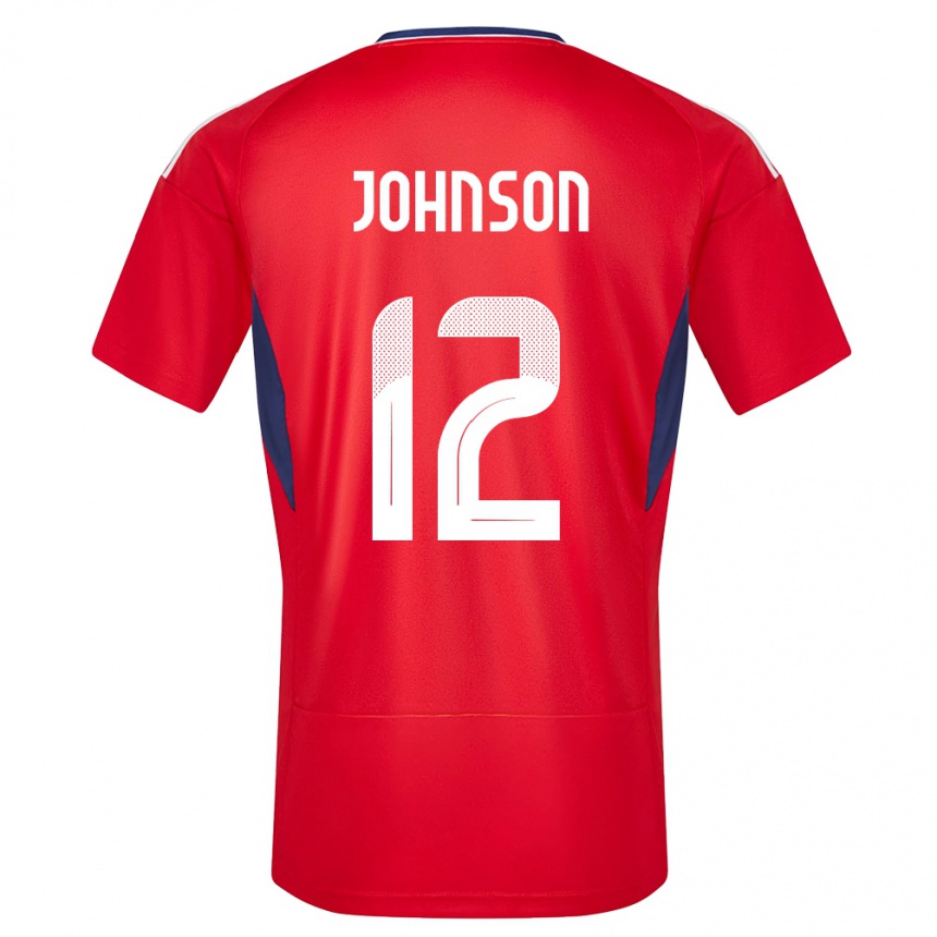 Women Football Costa Rica Shawn Johnson #12 Red Home Jersey 24-26 T-Shirt Australia